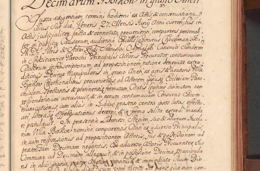 Zdjęcie nr 384 dla obiektu archiwalnego: Acta actorum episcopalium R. D. Constantini Feliciani in Szaniawy Szaniawski, episcopi Cracoviensis, ducis Severiae per annos 1720 - 1723 conscripta. Volumen I