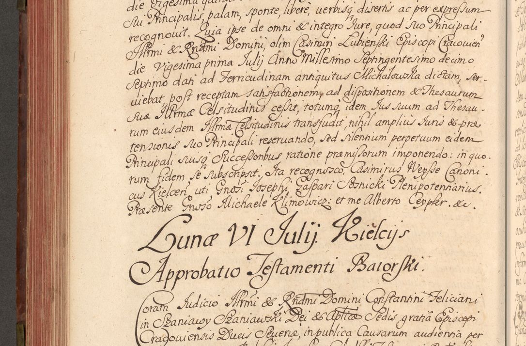 Zdjęcie nr 375 dla obiektu archiwalnego: Acta actorum episcopalium R. D. Constantini Feliciani in Szaniawy Szaniawski, episcopi Cracoviensis, ducis Severiae per annos 1720 - 1723 conscripta. Volumen I