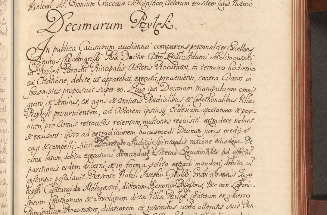 Zdjęcie nr 374 dla obiektu archiwalnego: Acta actorum episcopalium R. D. Constantini Feliciani in Szaniawy Szaniawski, episcopi Cracoviensis, ducis Severiae per annos 1720 - 1723 conscripta. Volumen I