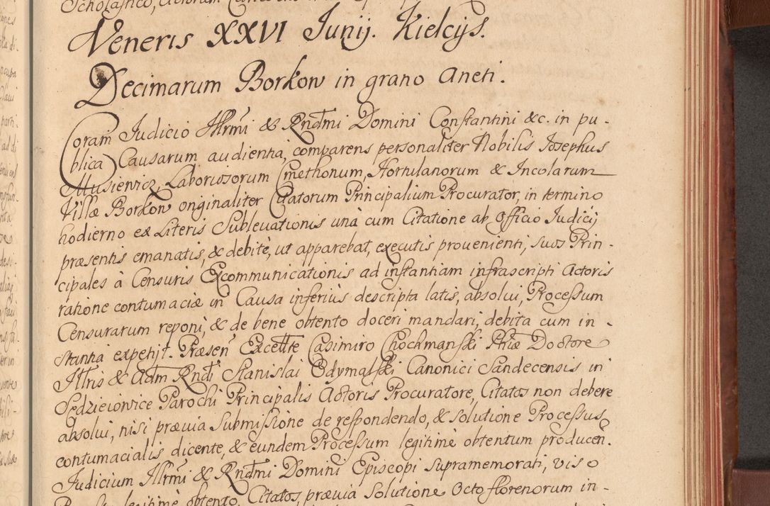 Zdjęcie nr 368 dla obiektu archiwalnego: Acta actorum episcopalium R. D. Constantini Feliciani in Szaniawy Szaniawski, episcopi Cracoviensis, ducis Severiae per annos 1720 - 1723 conscripta. Volumen I