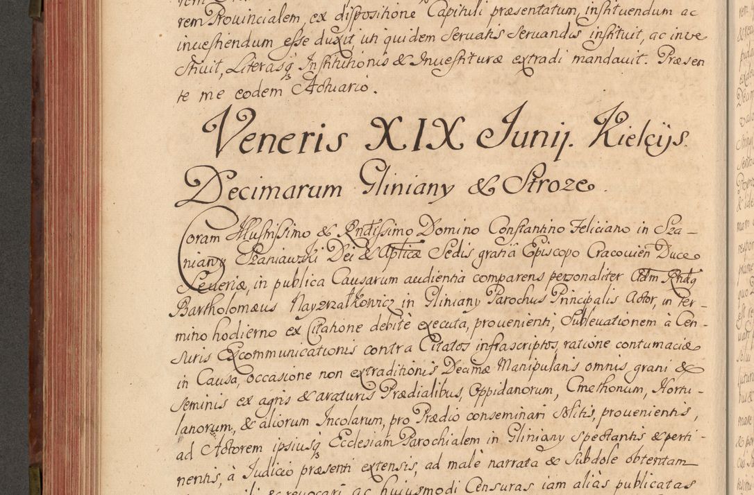 Zdjęcie nr 363 dla obiektu archiwalnego: Acta actorum episcopalium R. D. Constantini Feliciani in Szaniawy Szaniawski, episcopi Cracoviensis, ducis Severiae per annos 1720 - 1723 conscripta. Volumen I