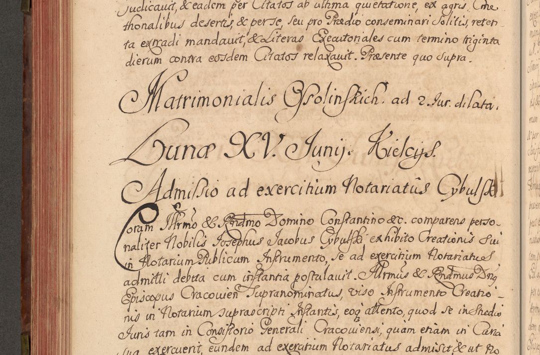 Zdjęcie nr 361 dla obiektu archiwalnego: Acta actorum episcopalium R. D. Constantini Feliciani in Szaniawy Szaniawski, episcopi Cracoviensis, ducis Severiae per annos 1720 - 1723 conscripta. Volumen I