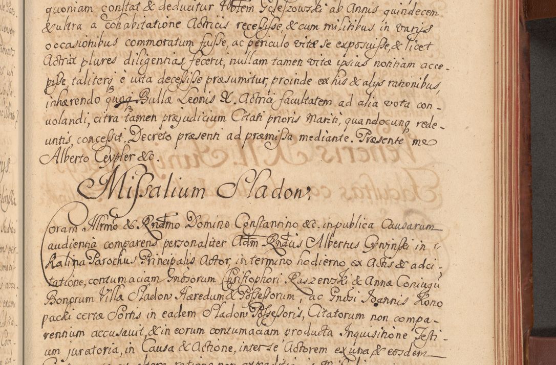 Zdjęcie nr 360 dla obiektu archiwalnego: Acta actorum episcopalium R. D. Constantini Feliciani in Szaniawy Szaniawski, episcopi Cracoviensis, ducis Severiae per annos 1720 - 1723 conscripta. Volumen I