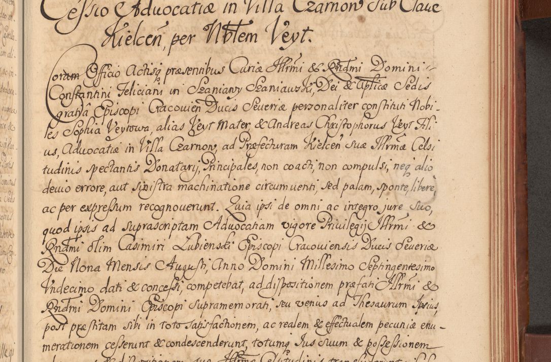 Zdjęcie nr 356 dla obiektu archiwalnego: Acta actorum episcopalium R. D. Constantini Feliciani in Szaniawy Szaniawski, episcopi Cracoviensis, ducis Severiae per annos 1720 - 1723 conscripta. Volumen I