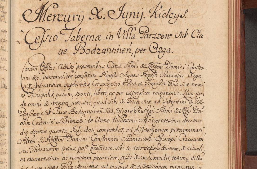 Zdjęcie nr 358 dla obiektu archiwalnego: Acta actorum episcopalium R. D. Constantini Feliciani in Szaniawy Szaniawski, episcopi Cracoviensis, ducis Severiae per annos 1720 - 1723 conscripta. Volumen I