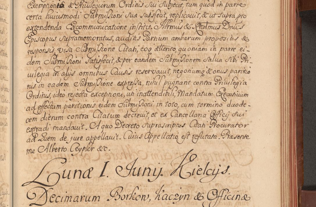 Zdjęcie nr 352 dla obiektu archiwalnego: Acta actorum episcopalium R. D. Constantini Feliciani in Szaniawy Szaniawski, episcopi Cracoviensis, ducis Severiae per annos 1720 - 1723 conscripta. Volumen I