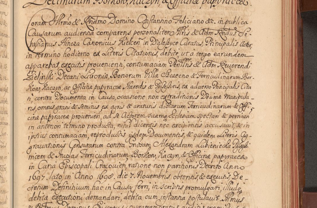 Zdjęcie nr 350 dla obiektu archiwalnego: Acta actorum episcopalium R. D. Constantini Feliciani in Szaniawy Szaniawski, episcopi Cracoviensis, ducis Severiae per annos 1720 - 1723 conscripta. Volumen I