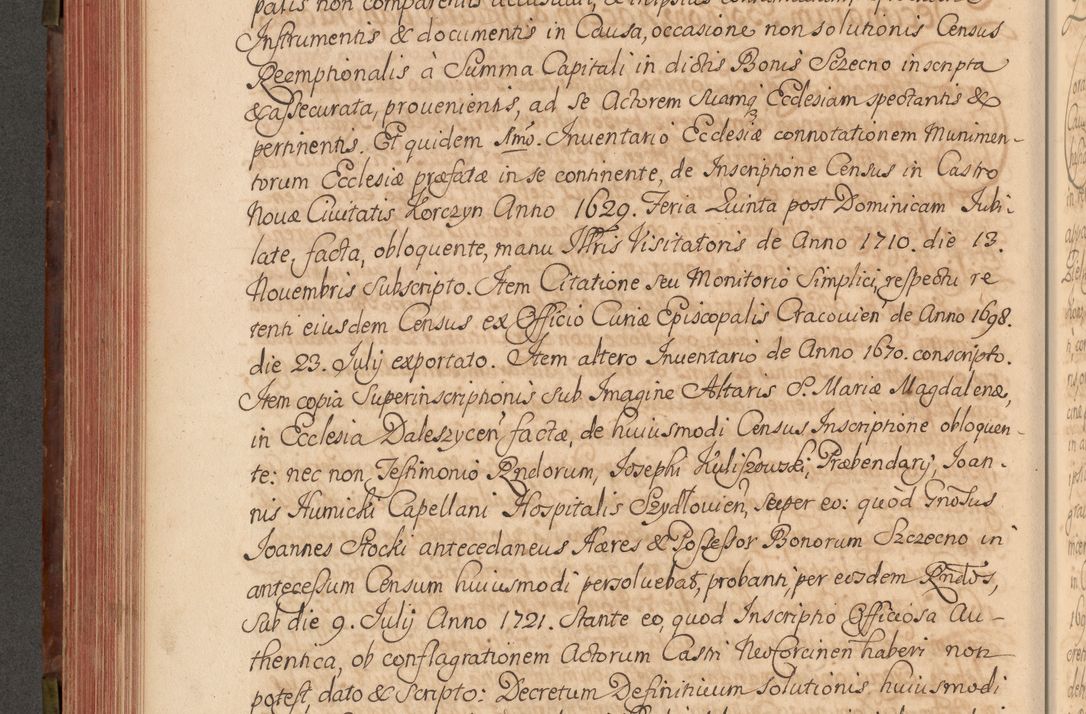 Zdjęcie nr 349 dla obiektu archiwalnego: Acta actorum episcopalium R. D. Constantini Feliciani in Szaniawy Szaniawski, episcopi Cracoviensis, ducis Severiae per annos 1720 - 1723 conscripta. Volumen I