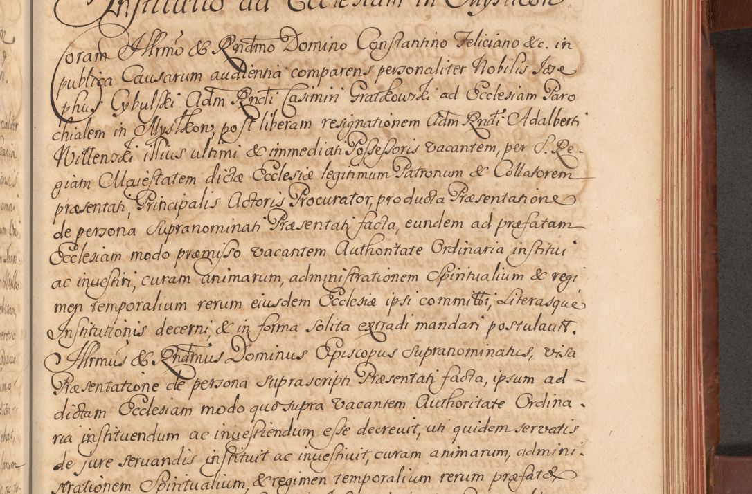 Zdjęcie nr 340 dla obiektu archiwalnego: Acta actorum episcopalium R. D. Constantini Feliciani in Szaniawy Szaniawski, episcopi Cracoviensis, ducis Severiae per annos 1720 - 1723 conscripta. Volumen I
