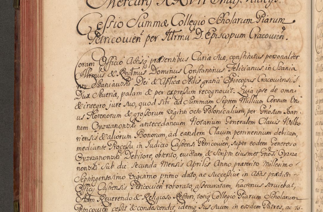 Zdjęcie nr 339 dla obiektu archiwalnego: Acta actorum episcopalium R. D. Constantini Feliciani in Szaniawy Szaniawski, episcopi Cracoviensis, ducis Severiae per annos 1720 - 1723 conscripta. Volumen I