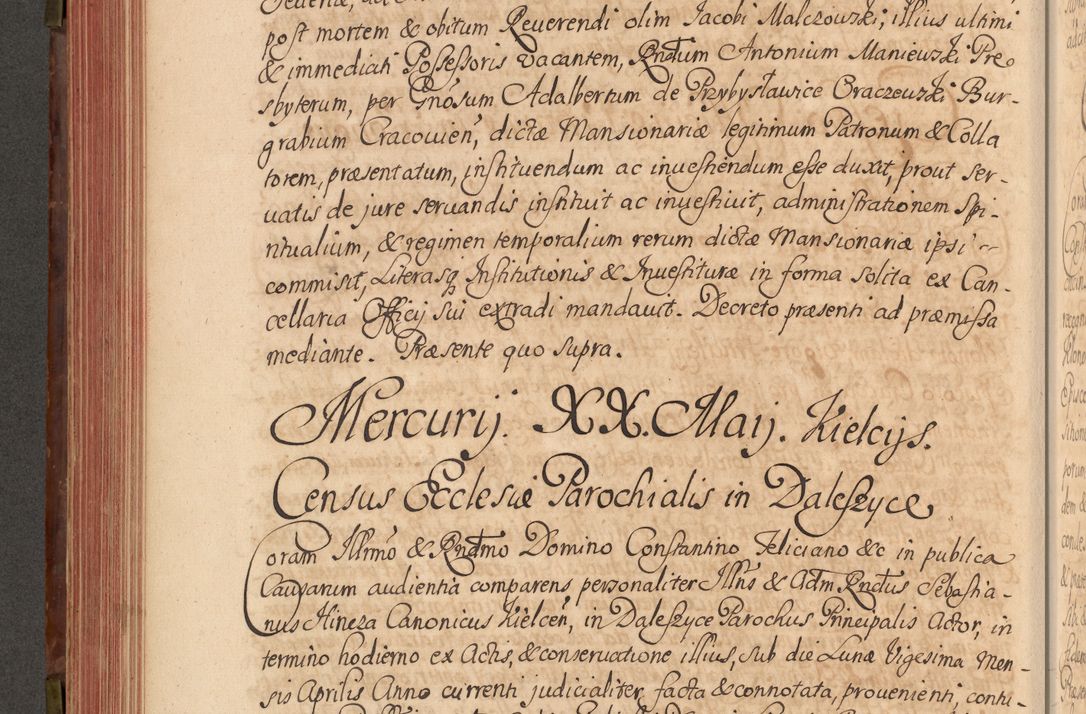 Zdjęcie nr 337 dla obiektu archiwalnego: Acta actorum episcopalium R. D. Constantini Feliciani in Szaniawy Szaniawski, episcopi Cracoviensis, ducis Severiae per annos 1720 - 1723 conscripta. Volumen I