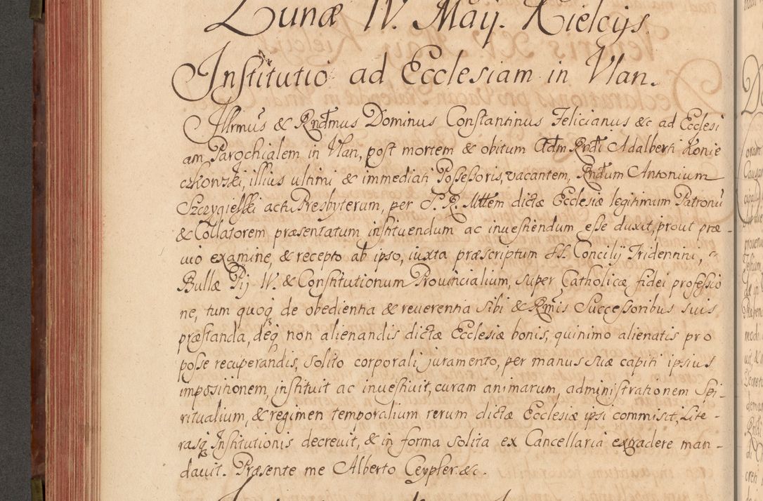 Zdjęcie nr 329 dla obiektu archiwalnego: Acta actorum episcopalium R. D. Constantini Feliciani in Szaniawy Szaniawski, episcopi Cracoviensis, ducis Severiae per annos 1720 - 1723 conscripta. Volumen I