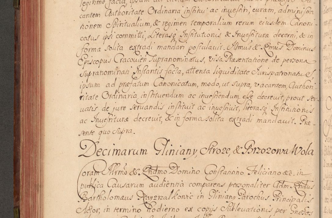 Zdjęcie nr 327 dla obiektu archiwalnego: Acta actorum episcopalium R. D. Constantini Feliciani in Szaniawy Szaniawski, episcopi Cracoviensis, ducis Severiae per annos 1720 - 1723 conscripta. Volumen I