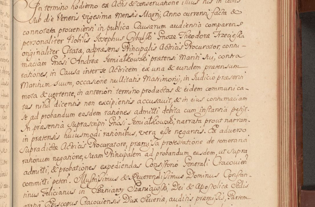 Zdjęcie nr 320 dla obiektu archiwalnego: Acta actorum episcopalium R. D. Constantini Feliciani in Szaniawy Szaniawski, episcopi Cracoviensis, ducis Severiae per annos 1720 - 1723 conscripta. Volumen I