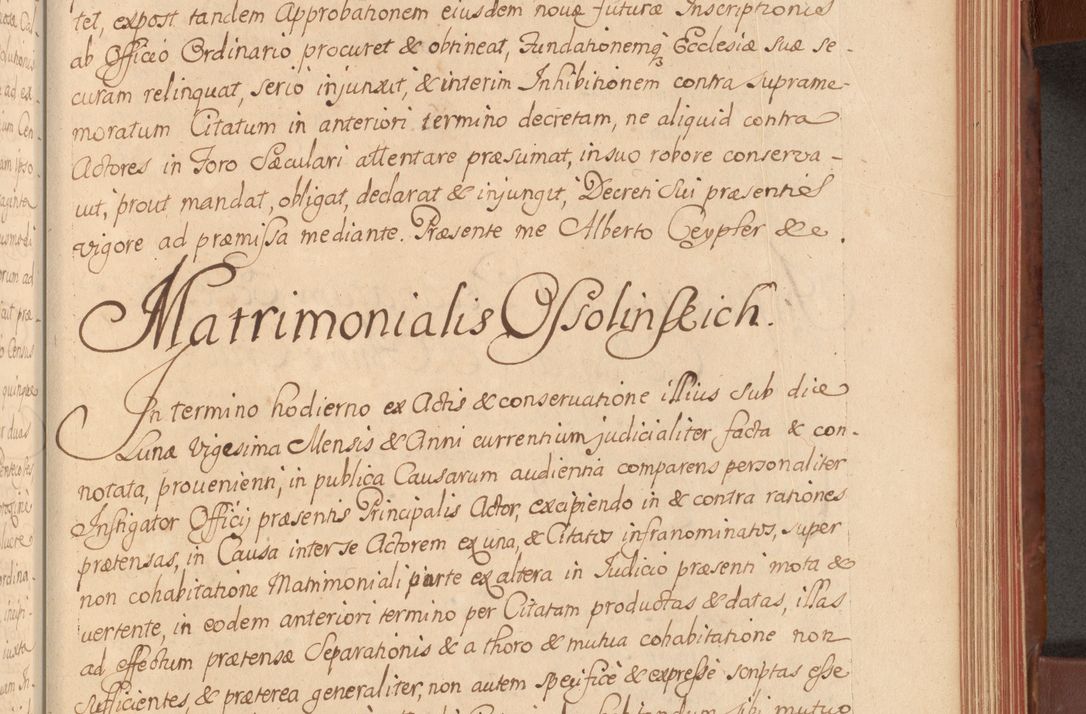Zdjęcie nr 316 dla obiektu archiwalnego: Acta actorum episcopalium R. D. Constantini Feliciani in Szaniawy Szaniawski, episcopi Cracoviensis, ducis Severiae per annos 1720 - 1723 conscripta. Volumen I
