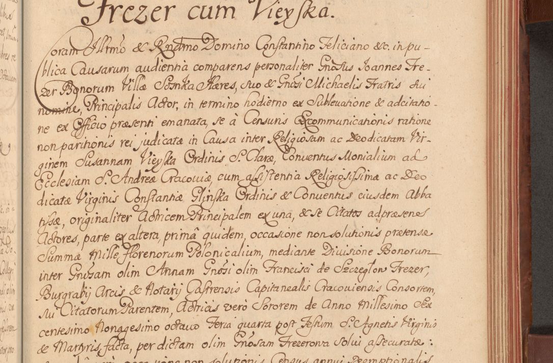 Zdjęcie nr 318 dla obiektu archiwalnego: Acta actorum episcopalium R. D. Constantini Feliciani in Szaniawy Szaniawski, episcopi Cracoviensis, ducis Severiae per annos 1720 - 1723 conscripta. Volumen I