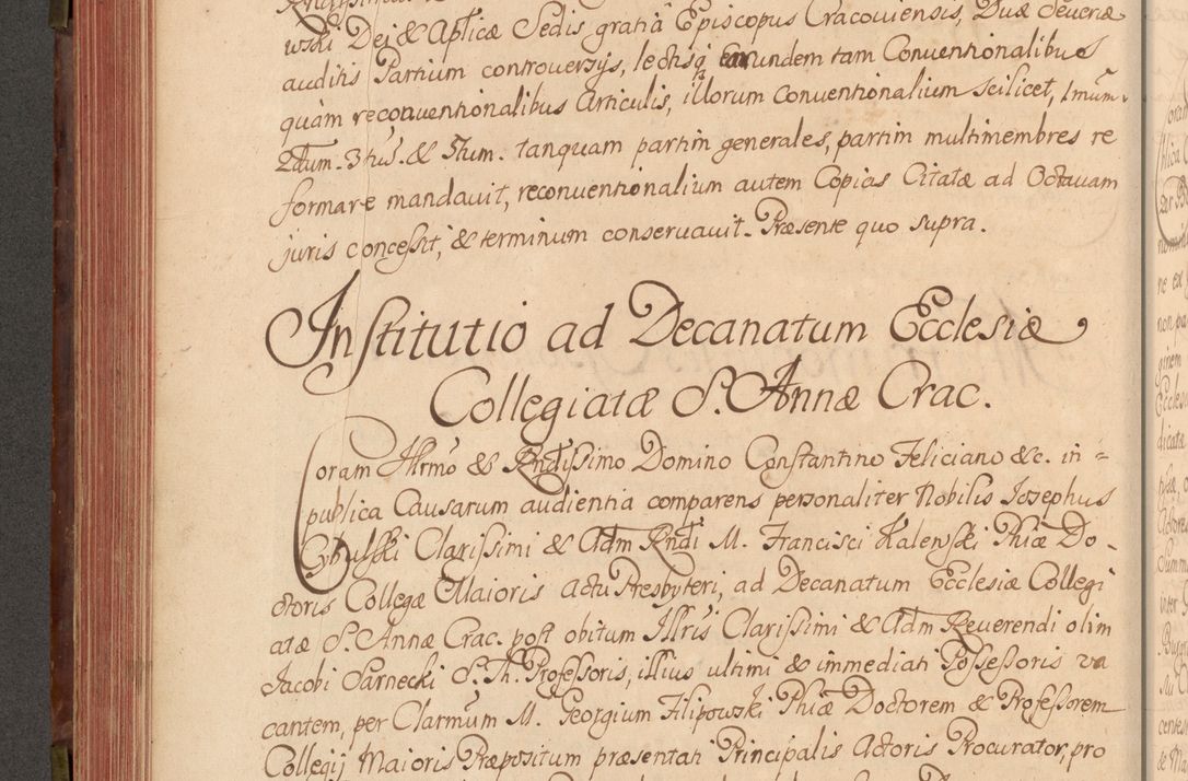 Zdjęcie nr 317 dla obiektu archiwalnego: Acta actorum episcopalium R. D. Constantini Feliciani in Szaniawy Szaniawski, episcopi Cracoviensis, ducis Severiae per annos 1720 - 1723 conscripta. Volumen I