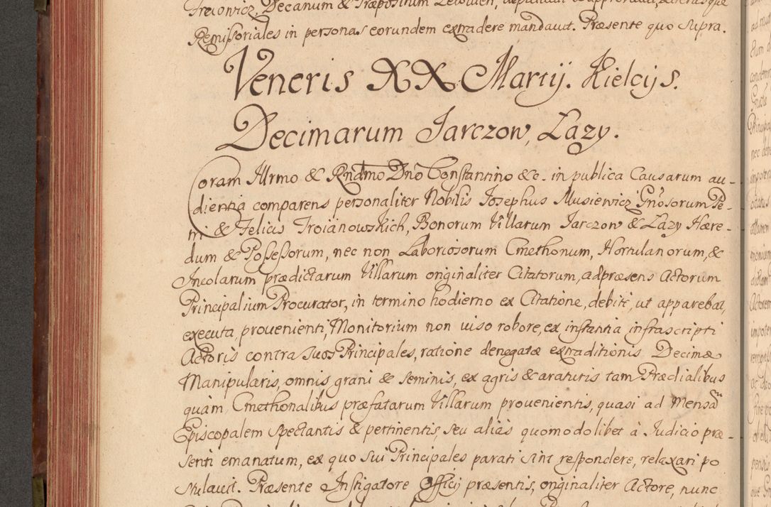 Zdjęcie nr 305 dla obiektu archiwalnego: Acta actorum episcopalium R. D. Constantini Feliciani in Szaniawy Szaniawski, episcopi Cracoviensis, ducis Severiae per annos 1720 - 1723 conscripta. Volumen I