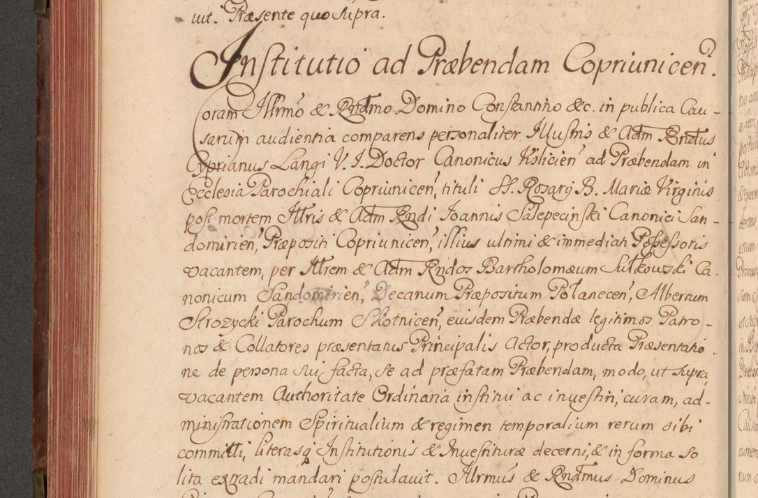 Zdjęcie nr 299 dla obiektu archiwalnego: Acta actorum episcopalium R. D. Constantini Feliciani in Szaniawy Szaniawski, episcopi Cracoviensis, ducis Severiae per annos 1720 - 1723 conscripta. Volumen I