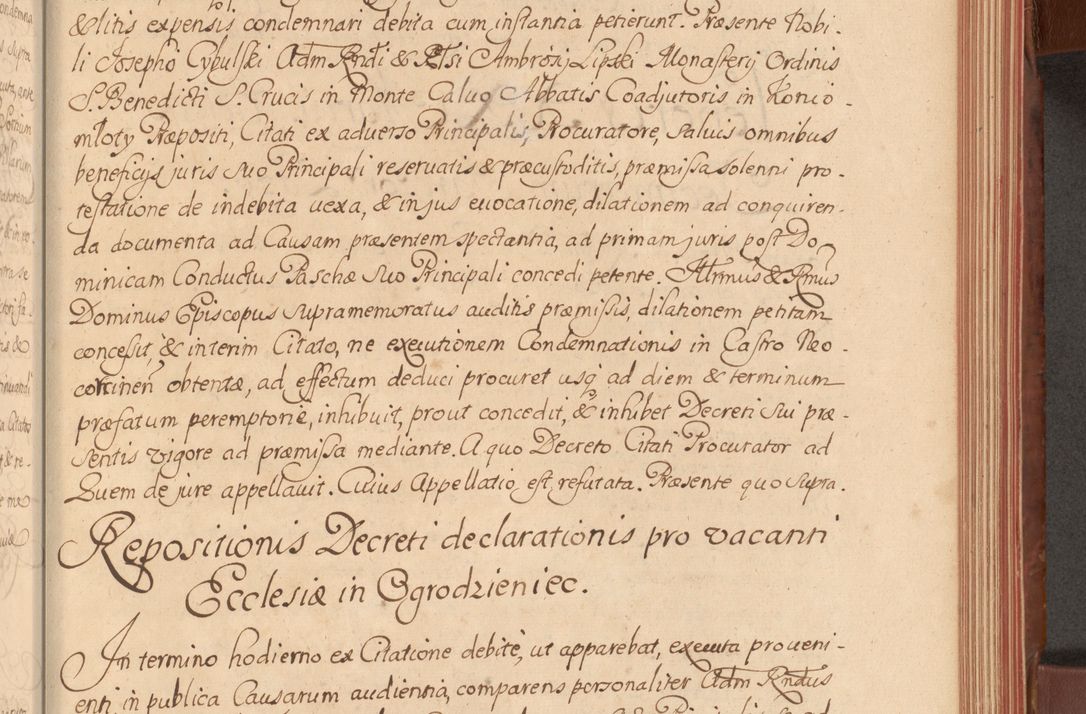 Zdjęcie nr 304 dla obiektu archiwalnego: Acta actorum episcopalium R. D. Constantini Feliciani in Szaniawy Szaniawski, episcopi Cracoviensis, ducis Severiae per annos 1720 - 1723 conscripta. Volumen I