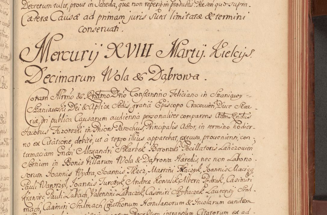Zdjęcie nr 302 dla obiektu archiwalnego: Acta actorum episcopalium R. D. Constantini Feliciani in Szaniawy Szaniawski, episcopi Cracoviensis, ducis Severiae per annos 1720 - 1723 conscripta. Volumen I