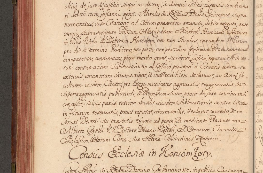 Zdjęcie nr 303 dla obiektu archiwalnego: Acta actorum episcopalium R. D. Constantini Feliciani in Szaniawy Szaniawski, episcopi Cracoviensis, ducis Severiae per annos 1720 - 1723 conscripta. Volumen I