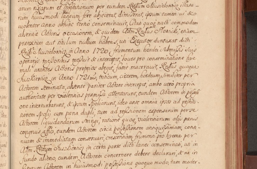 Zdjęcie nr 292 dla obiektu archiwalnego: Acta actorum episcopalium R. D. Constantini Feliciani in Szaniawy Szaniawski, episcopi Cracoviensis, ducis Severiae per annos 1720 - 1723 conscripta. Volumen I