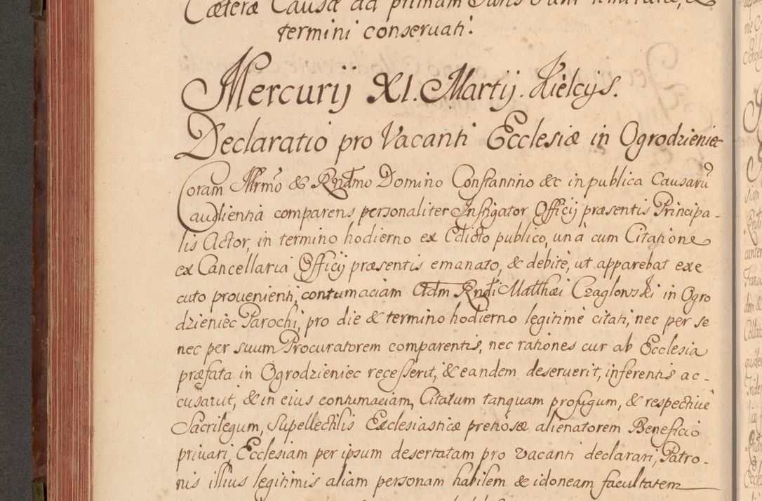 Zdjęcie nr 289 dla obiektu archiwalnego: Acta actorum episcopalium R. D. Constantini Feliciani in Szaniawy Szaniawski, episcopi Cracoviensis, ducis Severiae per annos 1720 - 1723 conscripta. Volumen I