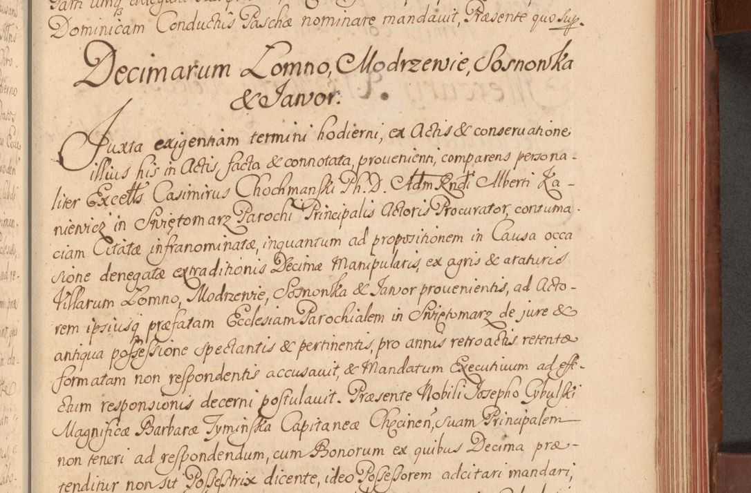 Zdjęcie nr 288 dla obiektu archiwalnego: Acta actorum episcopalium R. D. Constantini Feliciani in Szaniawy Szaniawski, episcopi Cracoviensis, ducis Severiae per annos 1720 - 1723 conscripta. Volumen I