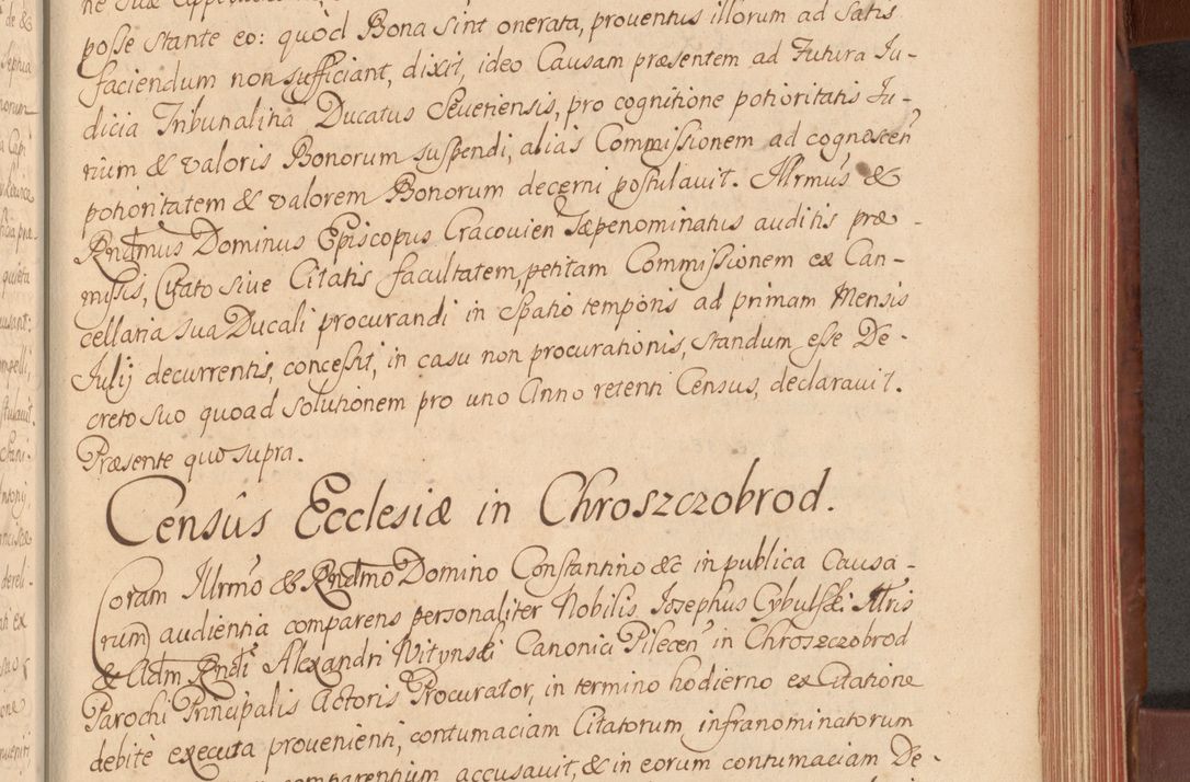 Zdjęcie nr 286 dla obiektu archiwalnego: Acta actorum episcopalium R. D. Constantini Feliciani in Szaniawy Szaniawski, episcopi Cracoviensis, ducis Severiae per annos 1720 - 1723 conscripta. Volumen I