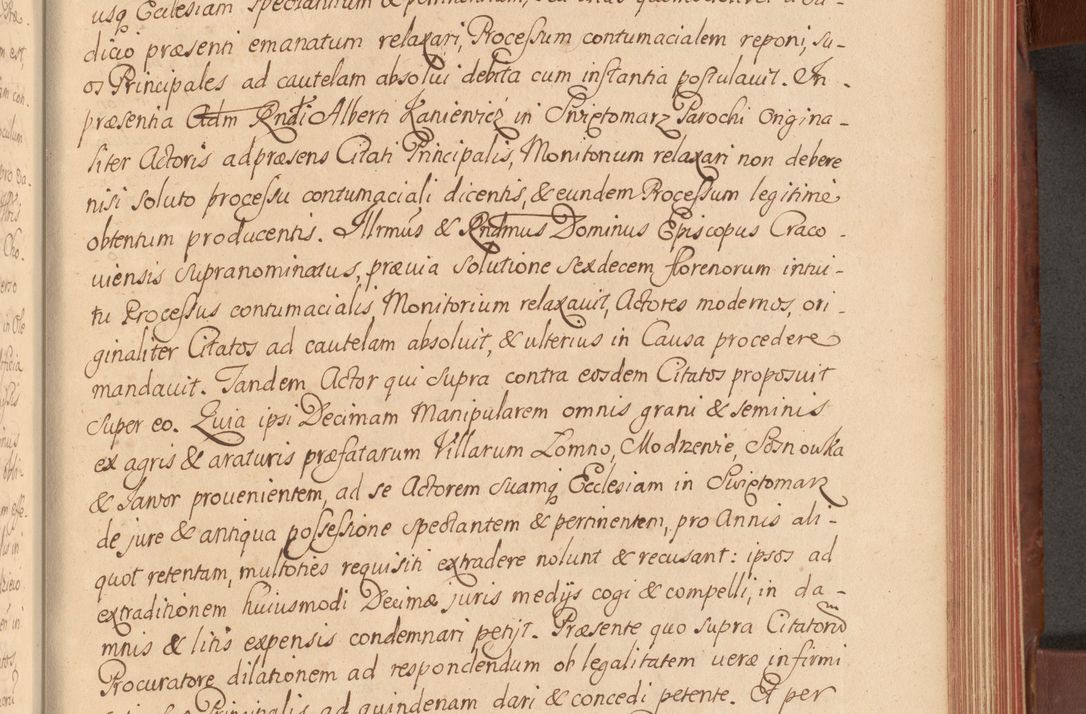 Zdjęcie nr 270 dla obiektu archiwalnego: Acta actorum episcopalium R. D. Constantini Feliciani in Szaniawy Szaniawski, episcopi Cracoviensis, ducis Severiae per annos 1720 - 1723 conscripta. Volumen I