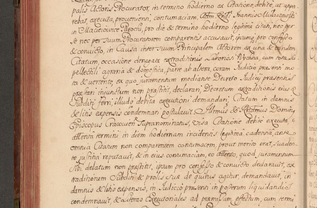 Zdjęcie nr 261 dla obiektu archiwalnego: Acta actorum episcopalium R. D. Constantini Feliciani in Szaniawy Szaniawski, episcopi Cracoviensis, ducis Severiae per annos 1720 - 1723 conscripta. Volumen I