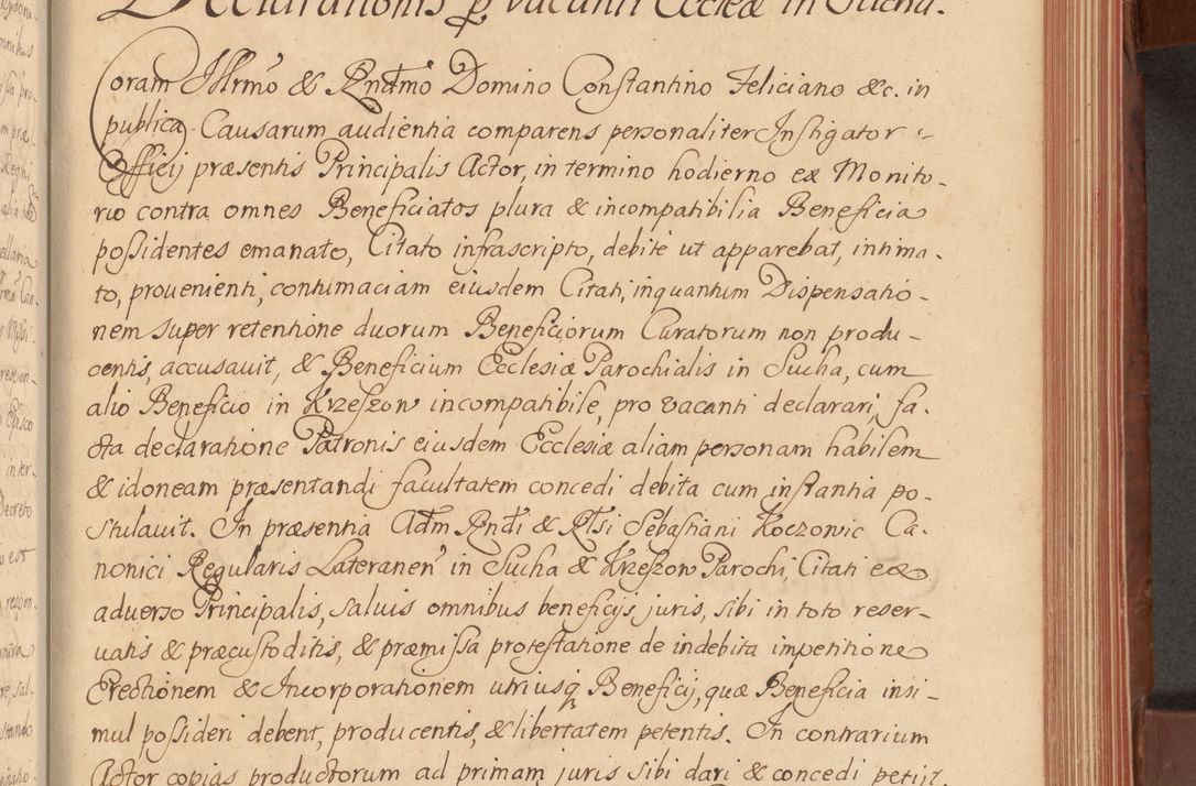 Zdjęcie nr 256 dla obiektu archiwalnego: Acta actorum episcopalium R. D. Constantini Feliciani in Szaniawy Szaniawski, episcopi Cracoviensis, ducis Severiae per annos 1720 - 1723 conscripta. Volumen I
