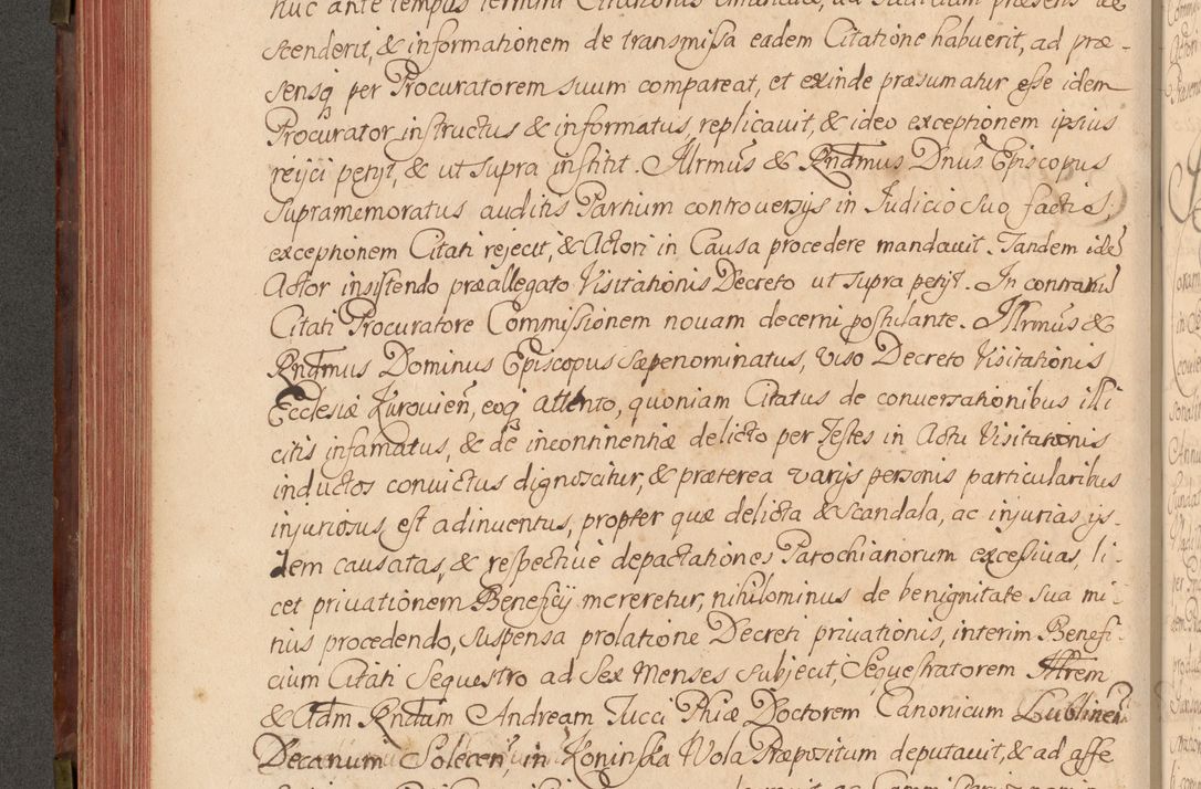 Zdjęcie nr 259 dla obiektu archiwalnego: Acta actorum episcopalium R. D. Constantini Feliciani in Szaniawy Szaniawski, episcopi Cracoviensis, ducis Severiae per annos 1720 - 1723 conscripta. Volumen I
