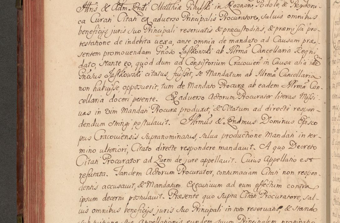 Zdjęcie nr 255 dla obiektu archiwalnego: Acta actorum episcopalium R. D. Constantini Feliciani in Szaniawy Szaniawski, episcopi Cracoviensis, ducis Severiae per annos 1720 - 1723 conscripta. Volumen I