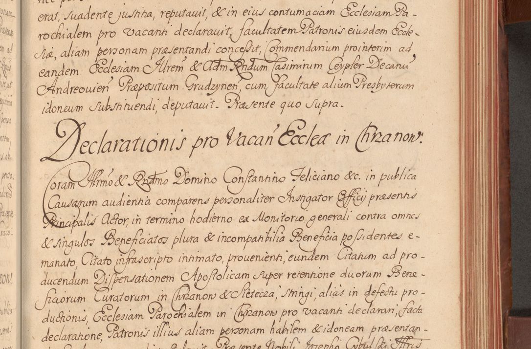 Zdjęcie nr 244 dla obiektu archiwalnego: Acta actorum episcopalium R. D. Constantini Feliciani in Szaniawy Szaniawski, episcopi Cracoviensis, ducis Severiae per annos 1720 - 1723 conscripta. Volumen I