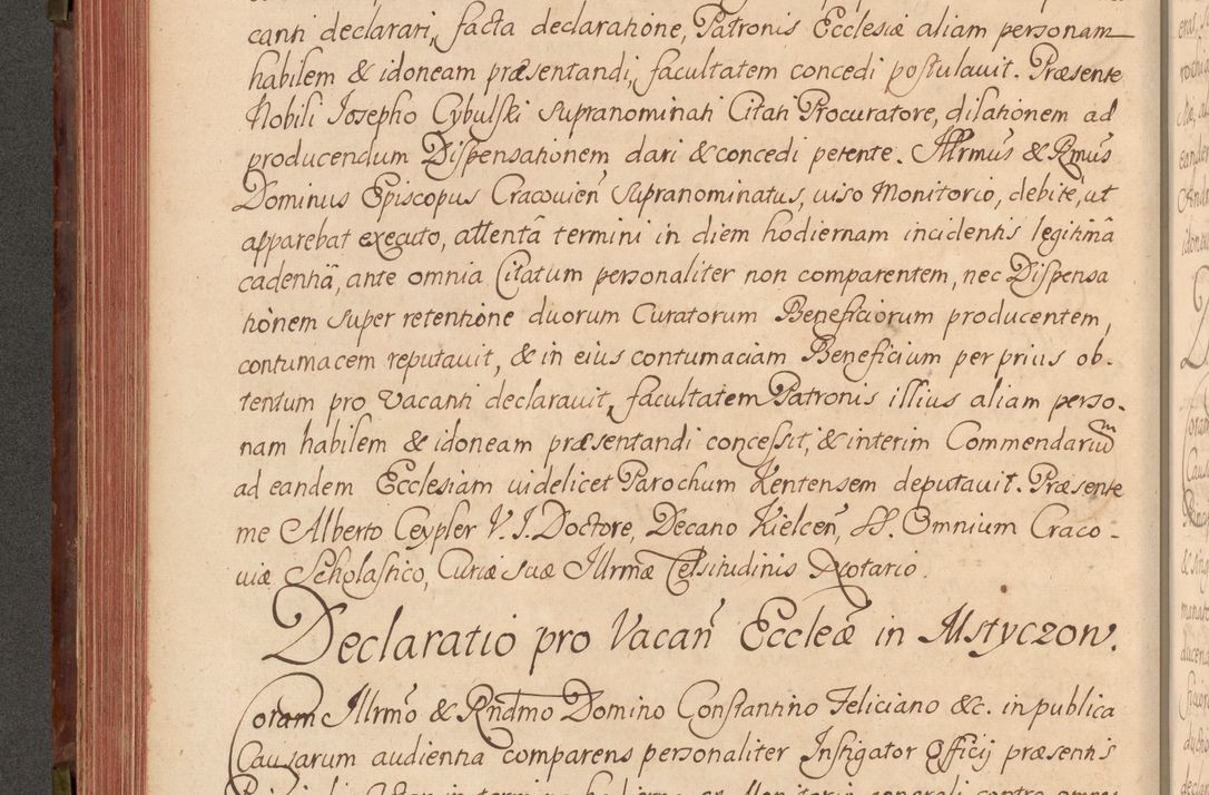 Zdjęcie nr 243 dla obiektu archiwalnego: Acta actorum episcopalium R. D. Constantini Feliciani in Szaniawy Szaniawski, episcopi Cracoviensis, ducis Severiae per annos 1720 - 1723 conscripta. Volumen I