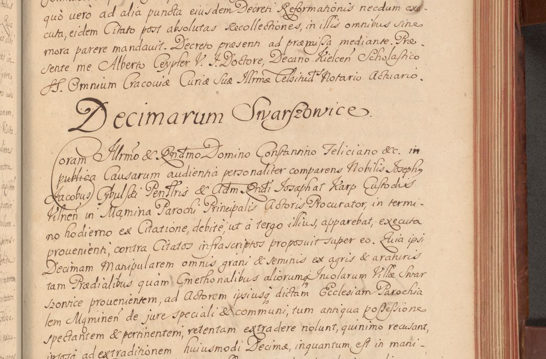 Zdjęcie nr 232 dla obiektu archiwalnego: Acta actorum episcopalium R. D. Constantini Feliciani in Szaniawy Szaniawski, episcopi Cracoviensis, ducis Severiae per annos 1720 - 1723 conscripta. Volumen I