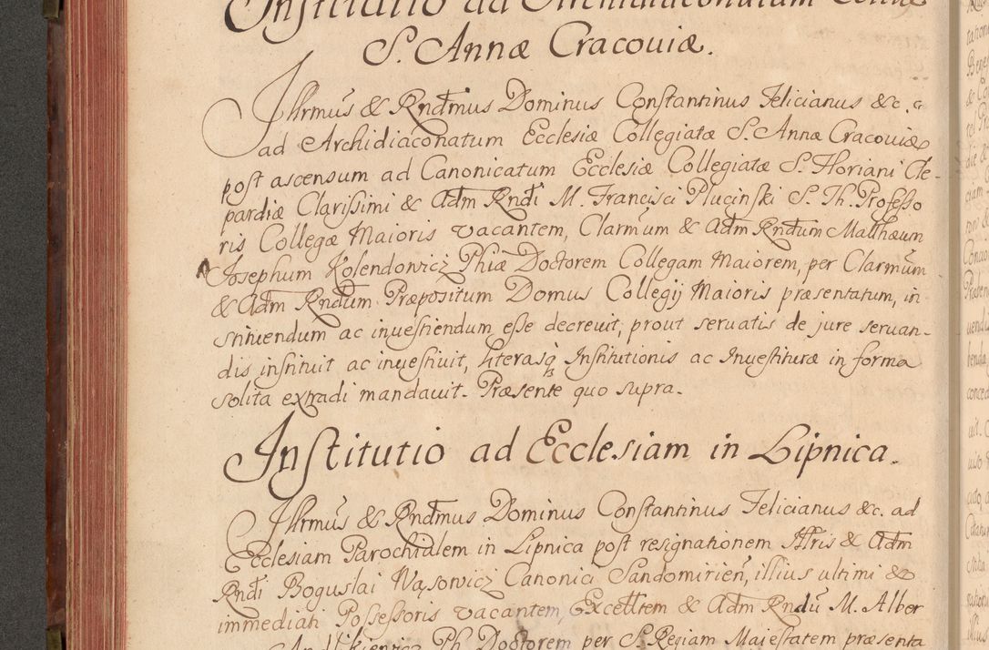 Zdjęcie nr 235 dla obiektu archiwalnego: Acta actorum episcopalium R. D. Constantini Feliciani in Szaniawy Szaniawski, episcopi Cracoviensis, ducis Severiae per annos 1720 - 1723 conscripta. Volumen I