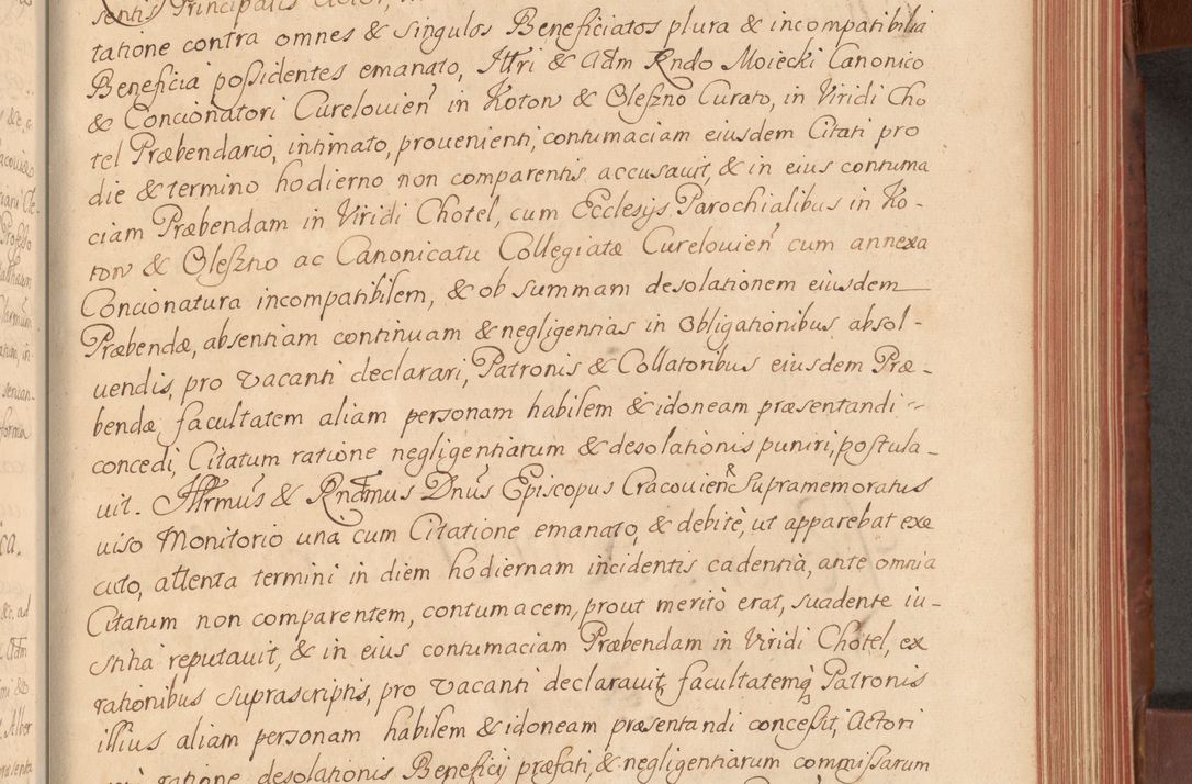 Zdjęcie nr 236 dla obiektu archiwalnego: Acta actorum episcopalium R. D. Constantini Feliciani in Szaniawy Szaniawski, episcopi Cracoviensis, ducis Severiae per annos 1720 - 1723 conscripta. Volumen I