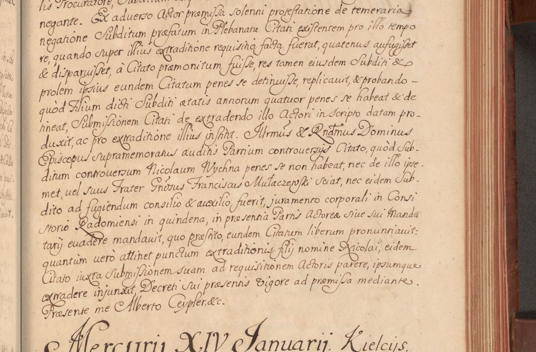 Zdjęcie nr 234 dla obiektu archiwalnego: Acta actorum episcopalium R. D. Constantini Feliciani in Szaniawy Szaniawski, episcopi Cracoviensis, ducis Severiae per annos 1720 - 1723 conscripta. Volumen I