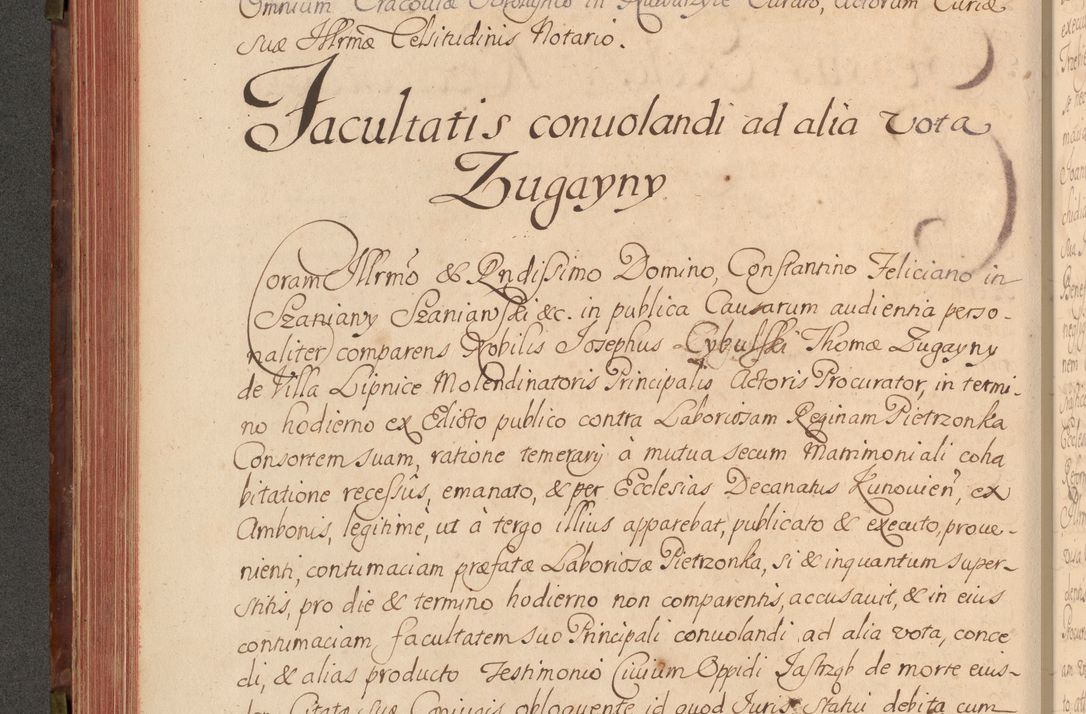 Zdjęcie nr 229 dla obiektu archiwalnego: Acta actorum episcopalium R. D. Constantini Feliciani in Szaniawy Szaniawski, episcopi Cracoviensis, ducis Severiae per annos 1720 - 1723 conscripta. Volumen I