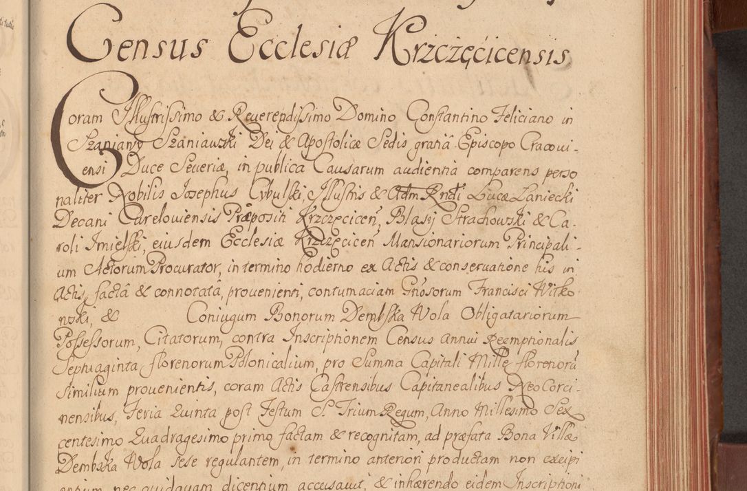 Zdjęcie nr 228 dla obiektu archiwalnego: Acta actorum episcopalium R. D. Constantini Feliciani in Szaniawy Szaniawski, episcopi Cracoviensis, ducis Severiae per annos 1720 - 1723 conscripta. Volumen I