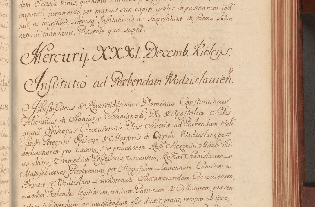 Zdjęcie nr 222 dla obiektu archiwalnego: Acta actorum episcopalium R. D. Constantini Feliciani in Szaniawy Szaniawski, episcopi Cracoviensis, ducis Severiae per annos 1720 - 1723 conscripta. Volumen I