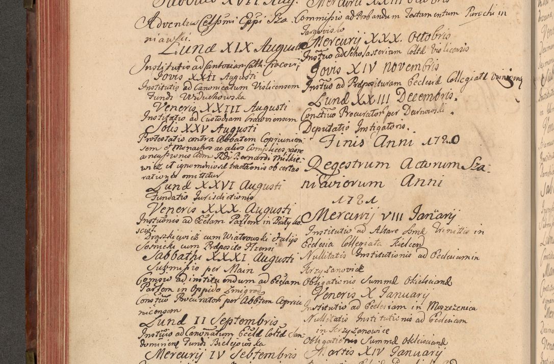 Zdjęcie nr 223 dla obiektu archiwalnego: Acta actorum episcopalium R. D. Constantini Feliciani in Szaniawy Szaniawski, episcopi Cracoviensis, ducis Severiae per annos 1720 - 1723 conscripta. Volumen I
