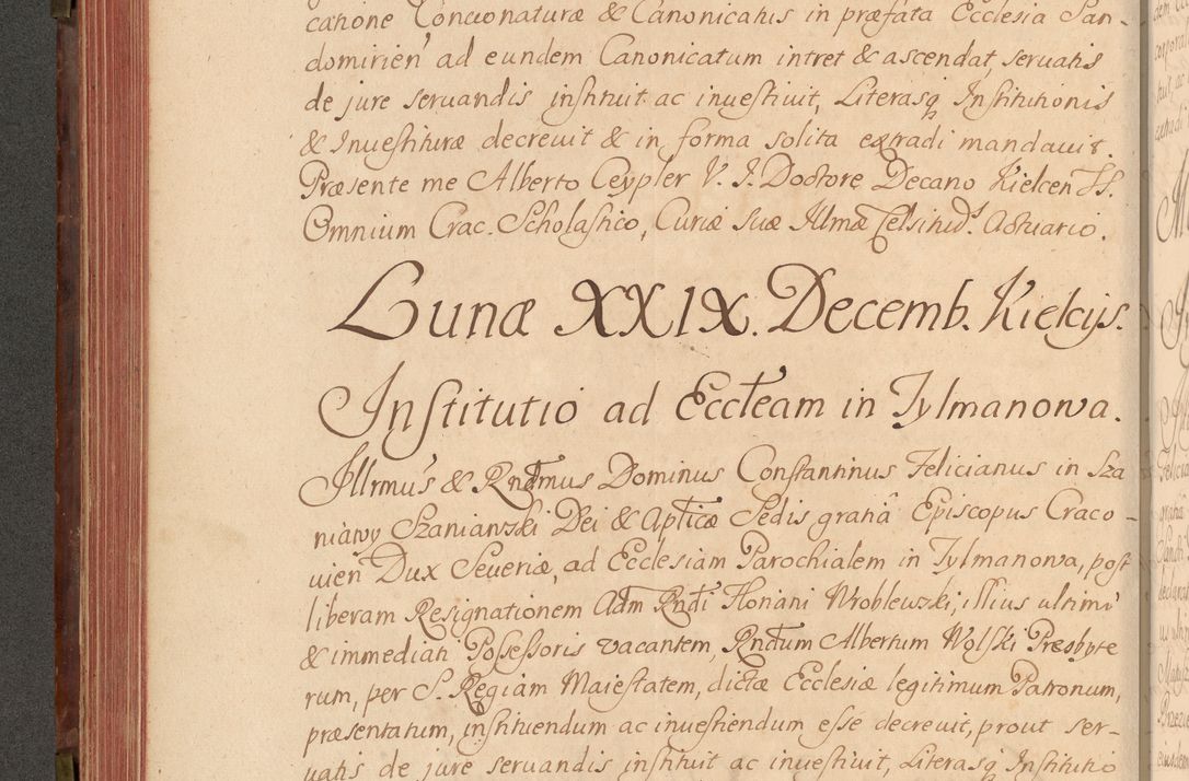 Zdjęcie nr 221 dla obiektu archiwalnego: Acta actorum episcopalium R. D. Constantini Feliciani in Szaniawy Szaniawski, episcopi Cracoviensis, ducis Severiae per annos 1720 - 1723 conscripta. Volumen I