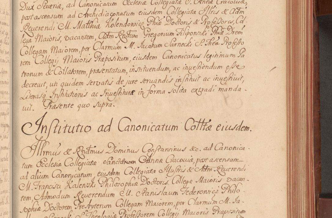 Zdjęcie nr 218 dla obiektu archiwalnego: Acta actorum episcopalium R. D. Constantini Feliciani in Szaniawy Szaniawski, episcopi Cracoviensis, ducis Severiae per annos 1720 - 1723 conscripta. Volumen I