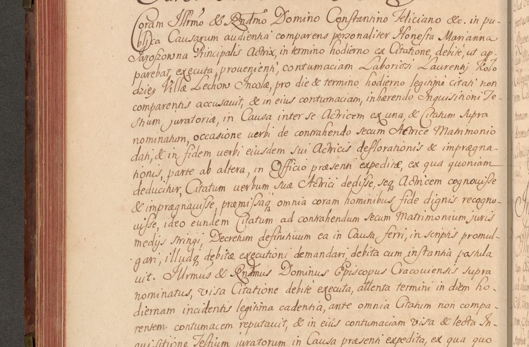 Zdjęcie nr 217 dla obiektu archiwalnego: Acta actorum episcopalium R. D. Constantini Feliciani in Szaniawy Szaniawski, episcopi Cracoviensis, ducis Severiae per annos 1720 - 1723 conscripta. Volumen I