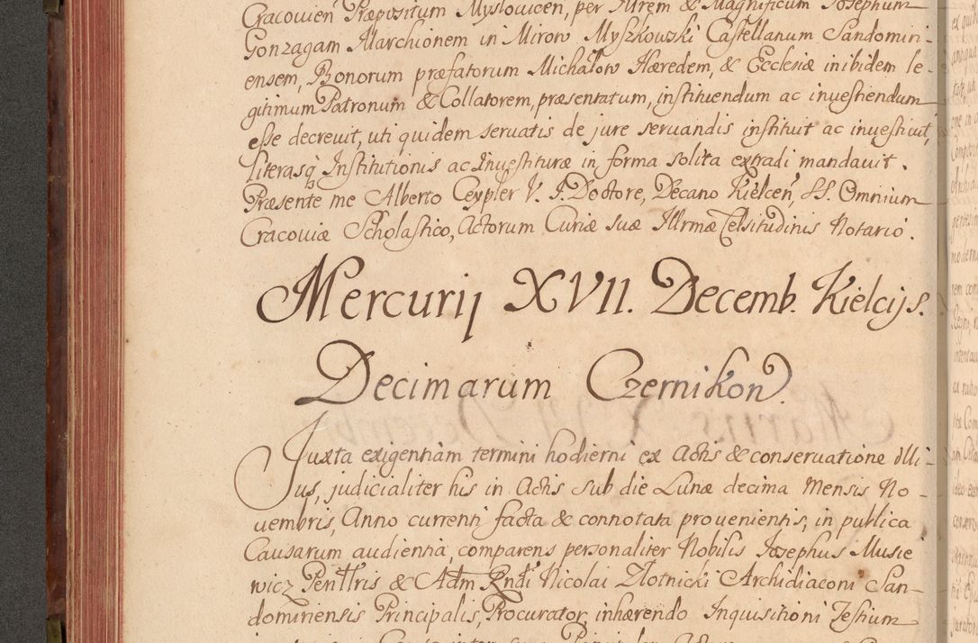 Zdjęcie nr 215 dla obiektu archiwalnego: Acta actorum episcopalium R. D. Constantini Feliciani in Szaniawy Szaniawski, episcopi Cracoviensis, ducis Severiae per annos 1720 - 1723 conscripta. Volumen I