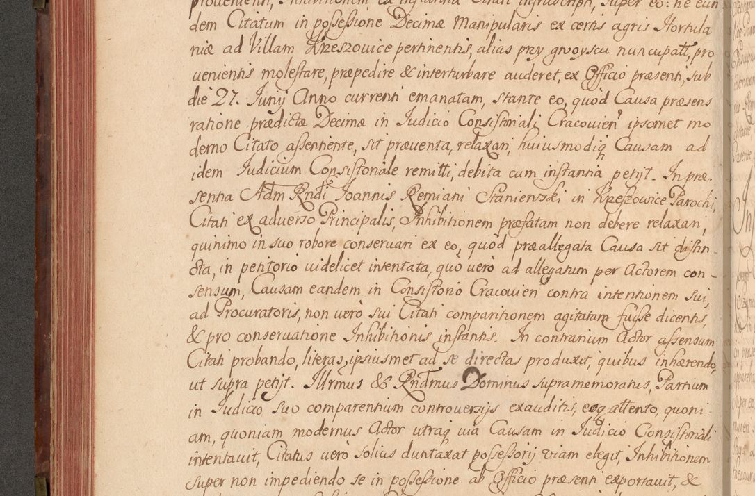 Zdjęcie nr 211 dla obiektu archiwalnego: Acta actorum episcopalium R. D. Constantini Feliciani in Szaniawy Szaniawski, episcopi Cracoviensis, ducis Severiae per annos 1720 - 1723 conscripta. Volumen I